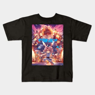 powerfull manga sutan Kids T-Shirt